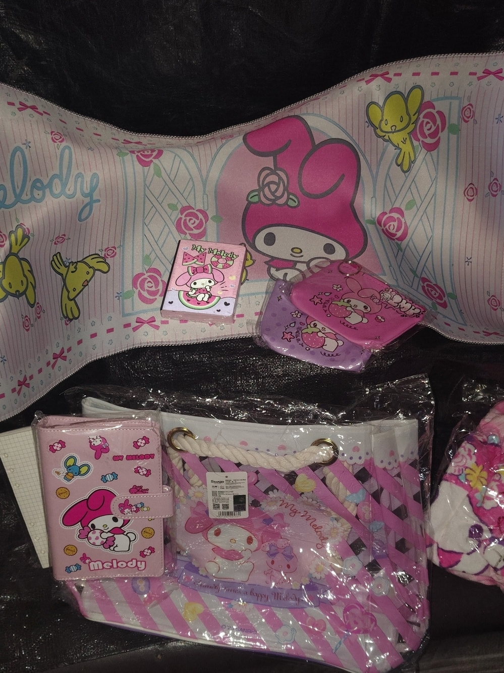 Kids Pink Tote Bag and Accessories Set - Pink